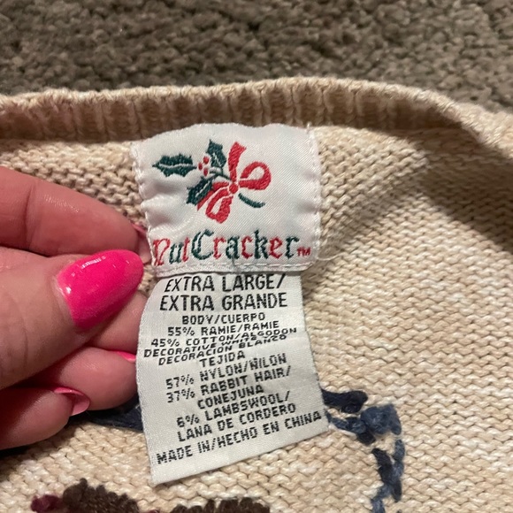 nutcracker embroidered christmas cardigan - Picture 4 of 5